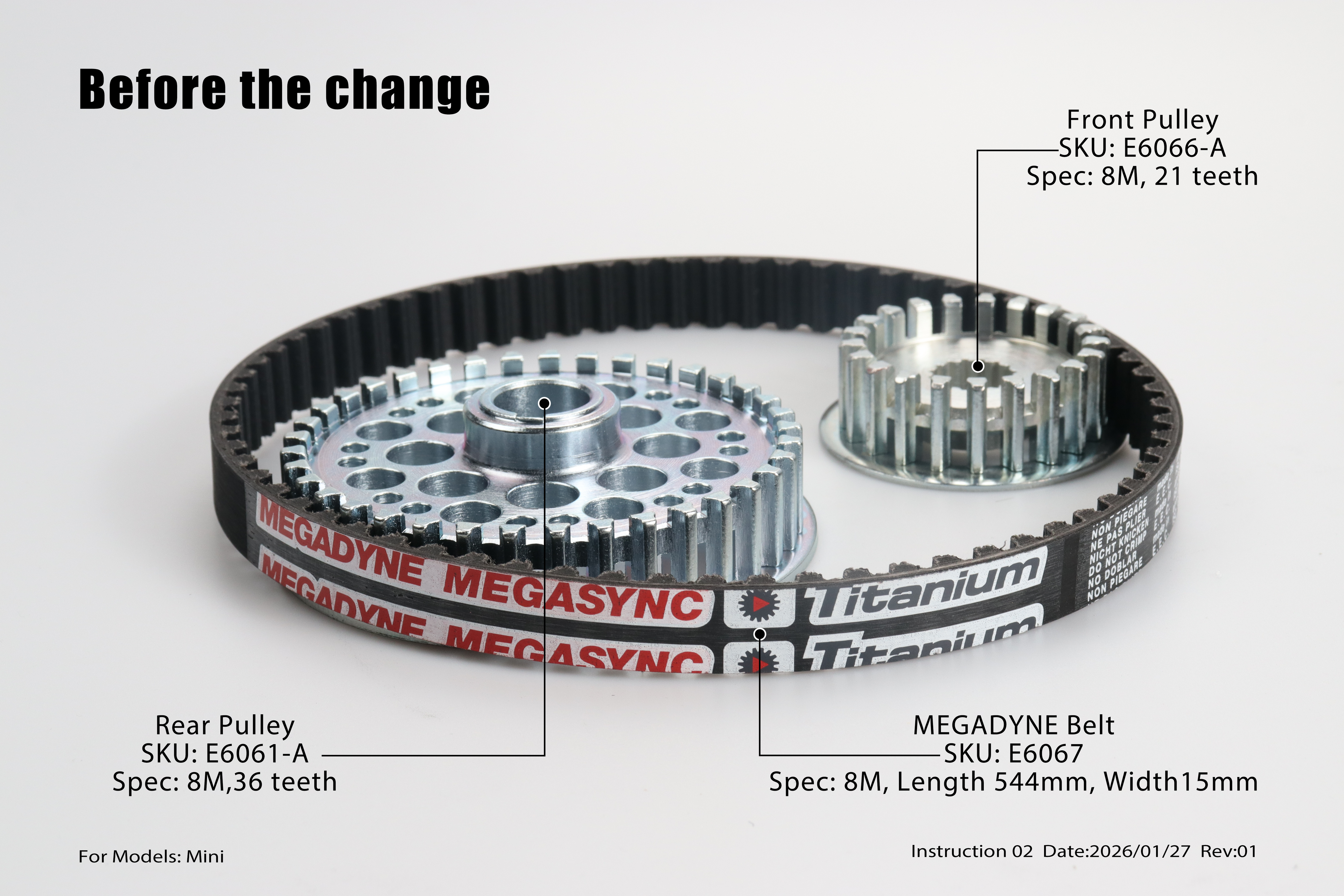E7006 Drive Belt (SS2.5/MINI/MINI R)